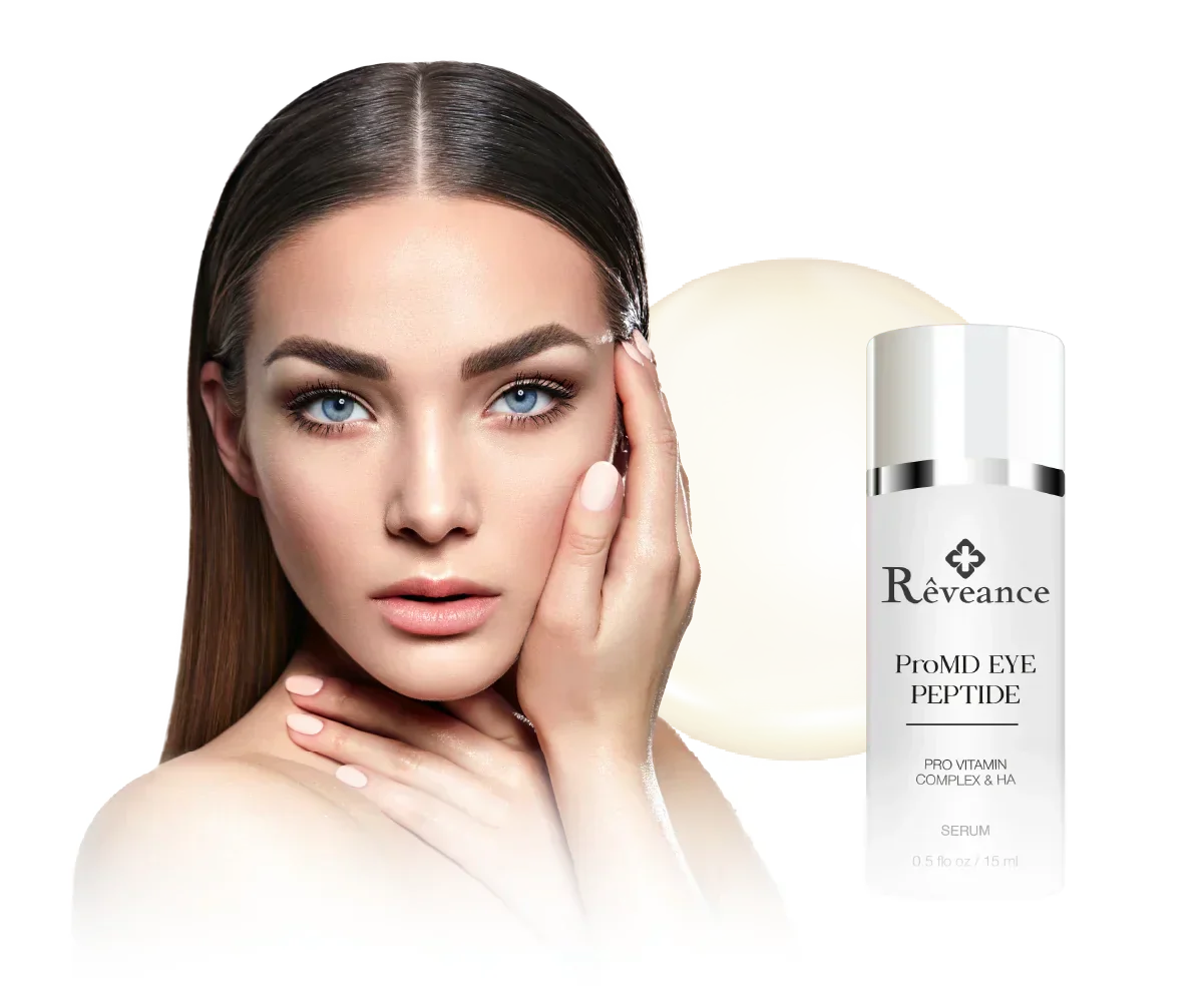 Eyes Cream in Skin Care - Reveance / delicate skin around your eyes deserves exceptional care / perfect fusion of innovative peptides and natural botanical ingredients / beauty that radiates from your eyes.