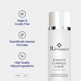 Radiant Complex Forte - Tetrahydrocuminoids - Nonapeptide 1 - Niacinamide - Reveance Skincare