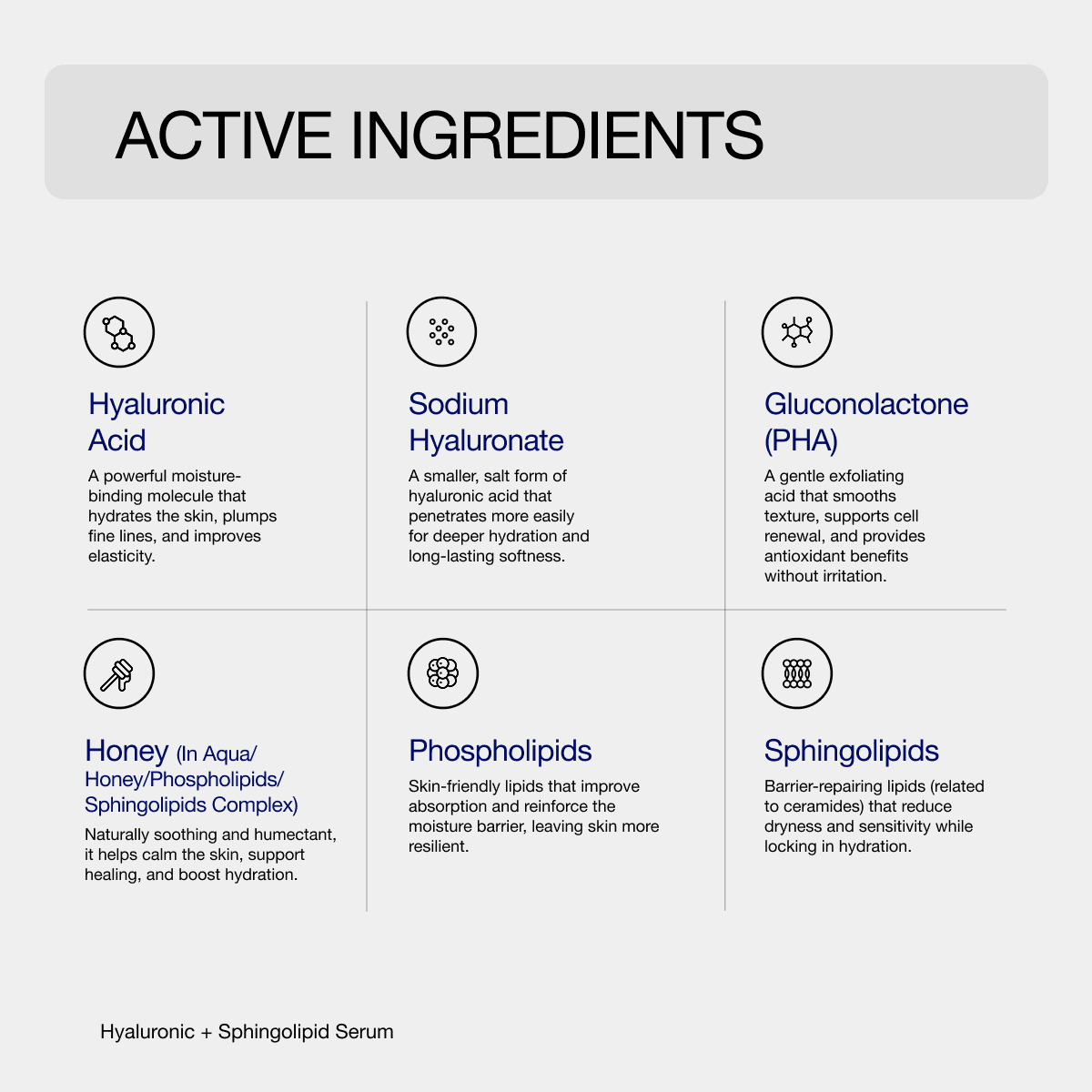 HYALURONIC + SPHINGOLIPID SERUM - Reveance Skincare